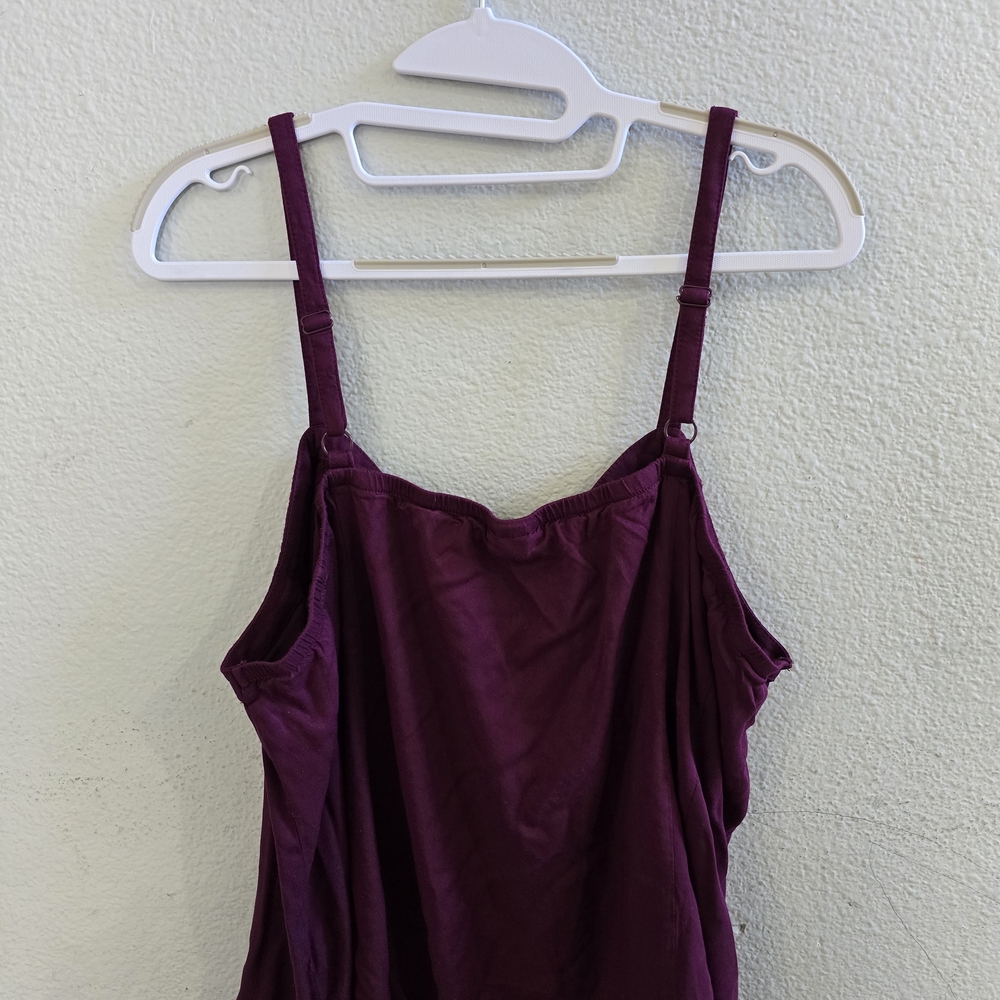 Torrid Plum Button-Front Spaghetti Strap Camisole - image 2